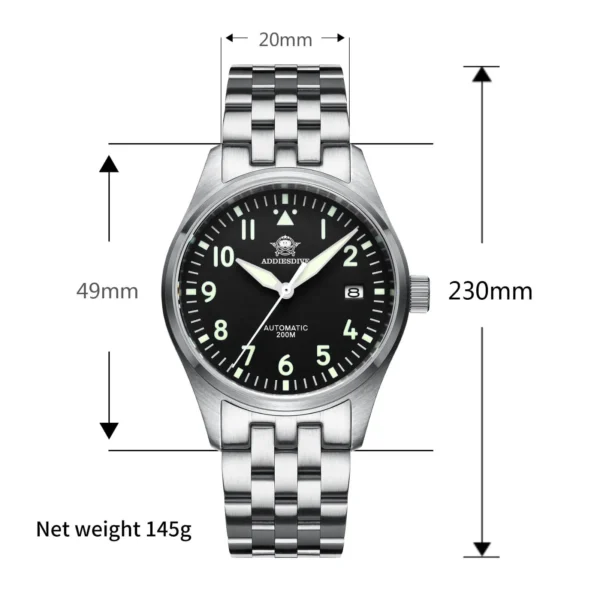 Addiesdive Pilot NH-35 Automatic Watch MY-H2 - Image 4