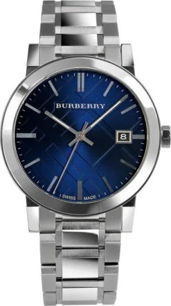 Burberry Men's Watch Chronograph The City 38mm Blue BU9031