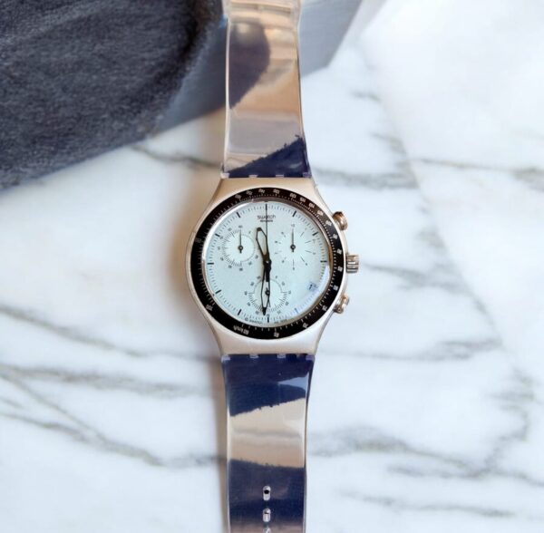 Swatch Irony Chronograph White Dial Men's Watch - Image 2