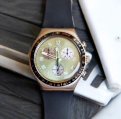 Swatch Men's Chronograph Mint Dial Watch