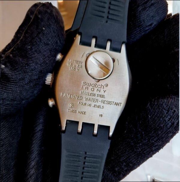 Swatch Irony Diaphane Men's Chronograph Watch Second Needle Issue - Image 2
