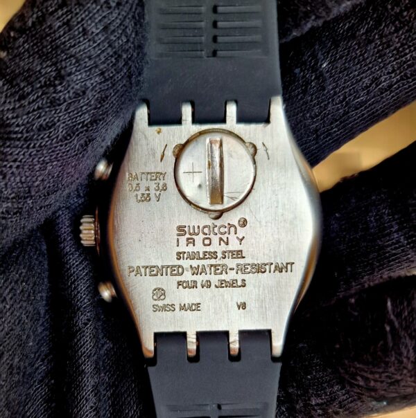 Swatch Black Sub-Dials Watch - Image 2
