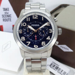 Fossil Pilot 54 Chronograph Navy Blue Dial Watch for Men FS5203
