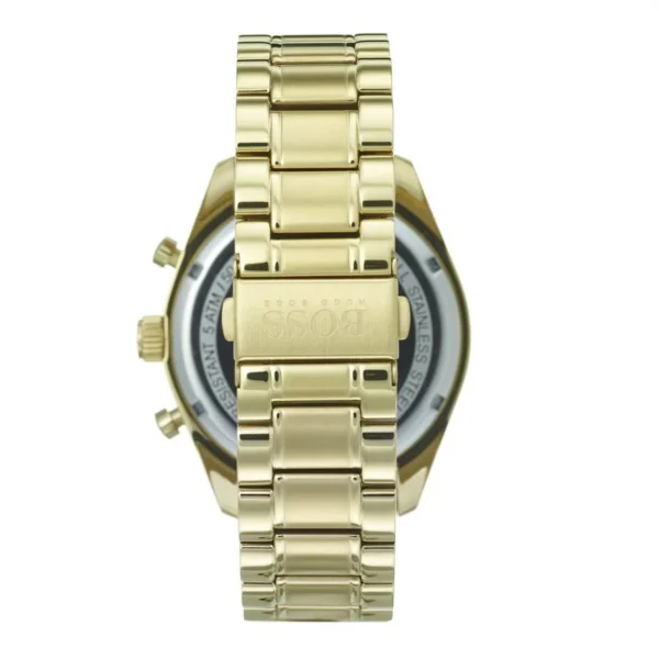 Hugo Boss Trophy White Dial Gold Steel Strap Watch for Men 1513631 - Image 3