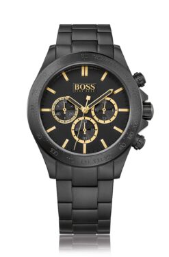 Hugo Boss Matte Black Chronograph Watch 1513278