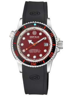 JUGGERNAUT 5 40MM SWISS AUTOMATIC DIVER BLACK CERAMIC BEZEL - RED JASPER DIAL