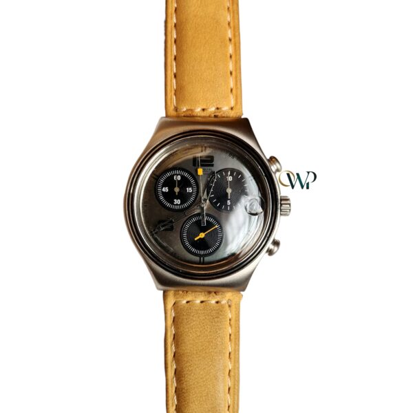 Swatch Grey Dial Black Sub-Dials Watch - Image 2
