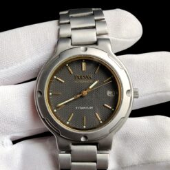 015 Pulsar Automatic Y621-8020 Titanium Honeycomb Textured Dial Vintage Watch