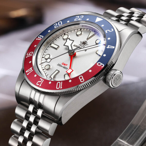 Addiesdive Swiss Ronda 515-24H AD2044 Pepsi Bezel GMT Watch - Image 5