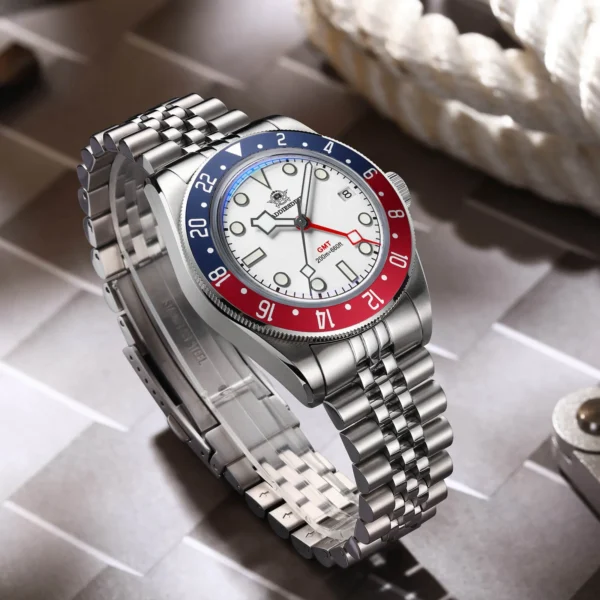 Addiesdive Swiss Ronda 515-24H AD2044 Pepsi Bezel GMT Watch - Image 6