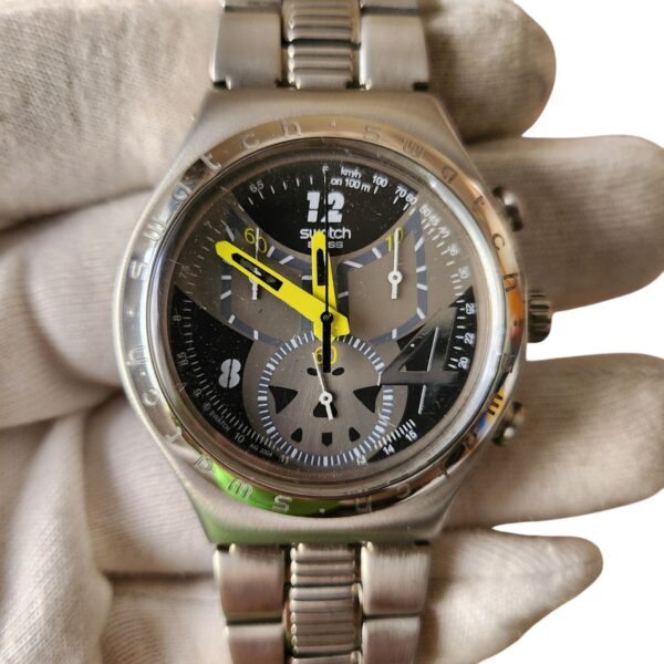 Swatch Irony Grey Dial On Chain Men's Chronograph Watch - Image 2