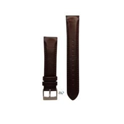Lacoste Brown Curved End Leather Strap 20mm