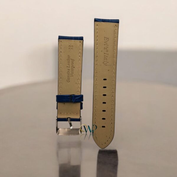 Evil's Italy Blue Leather Strap 22mm - Image 2