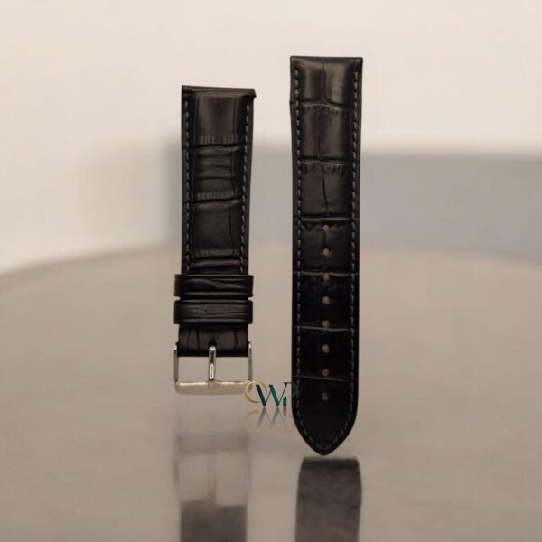 Hirsch Alligator Embossed Duke Leather Strap 22mm