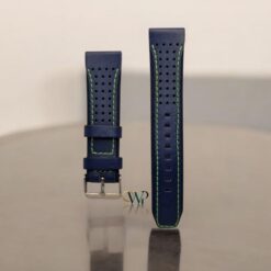 Citizen Blue With Neon Green Stitching Leather Strap 22mm