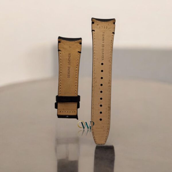 Tommy Hilfiger Curved End Leather Strap 24mm - Image 2