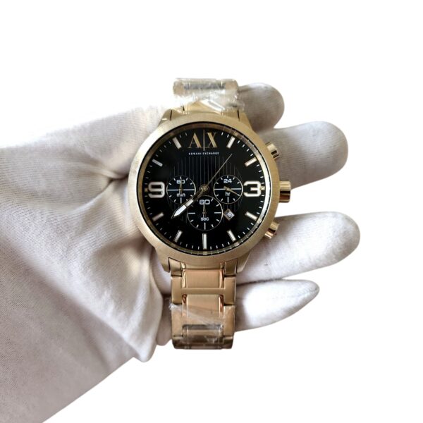 Armani Exchange AX1357 Champagne Gold Black Dial Watch