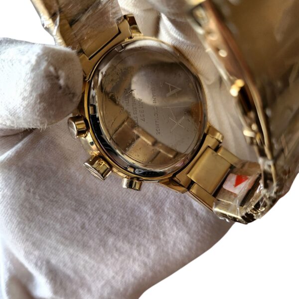 Armani Exchange AX1357 Champagne Gold Black Dial Watch - Image 4