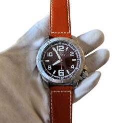Invicta Specialty 48mm Aftermarkret Strap Brown Sunray Dial 1904 Men's Watch