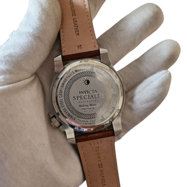 Invicta Specialty Brown Sunray Dial Aftermarket Strap 1904 Men's Watch - Image 4