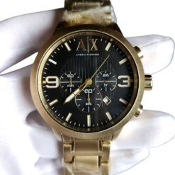 015 Armani Exchange AX1357 Champagne Gold Black Dial Watch