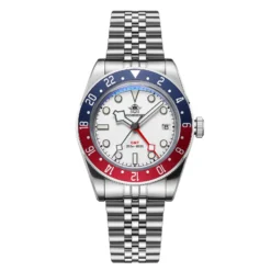 Addiesdive Swiss Ronda 515-24H AD2044 Pepsi Bezel GMT Watch
