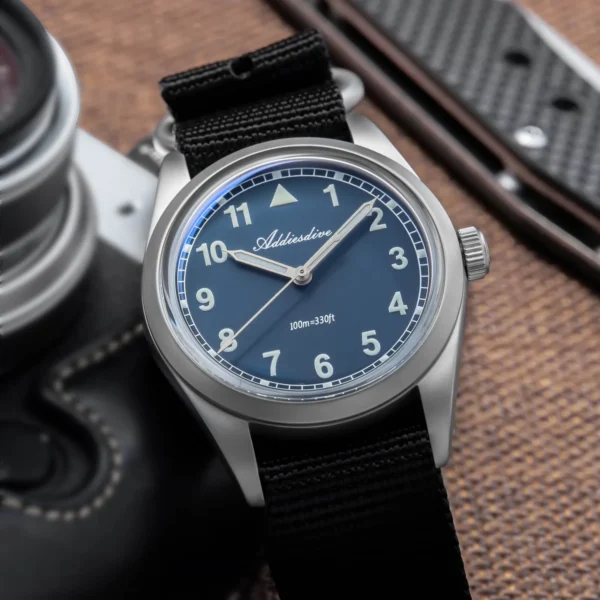 Addiesdive AD2079 Retro Pilot Field VH31 Blue Dial Watch - Image 3