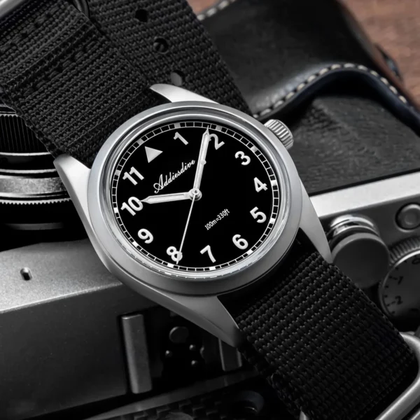 Addiesdive AD2079 Retro Pilot Field VH31 Black Dial Watch - Image 3