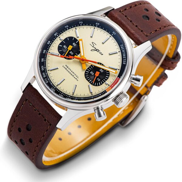 Sugess Panda ST1901 Swanneck Manual Hand Winding Chronograph - Image 3