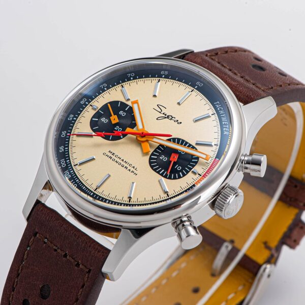 Sugess Panda ST1901 Swanneck Manual Hand Winding Chronograph - Image 5