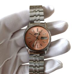Seiko 5 Salmon Dial Automatic 7009A 1970's Vintage MOD Watch