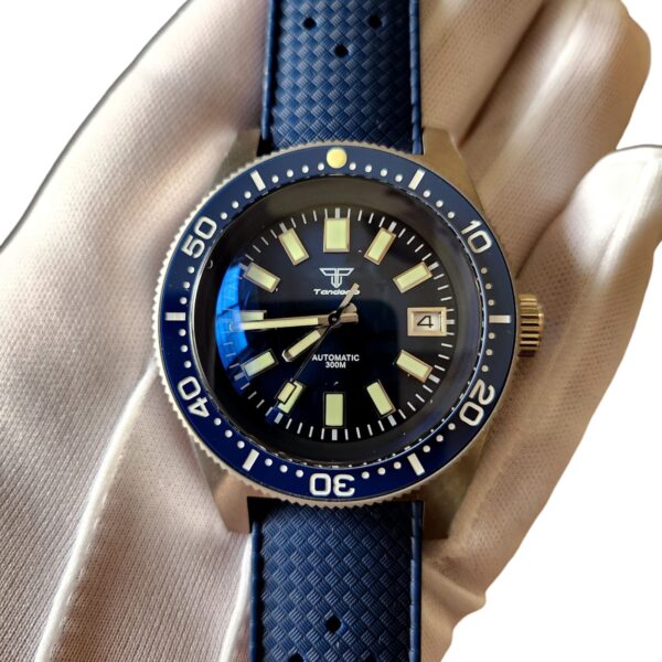 Tandorio 62MAS Diver NH35 Automatic Blue Dial Watch - Image 2