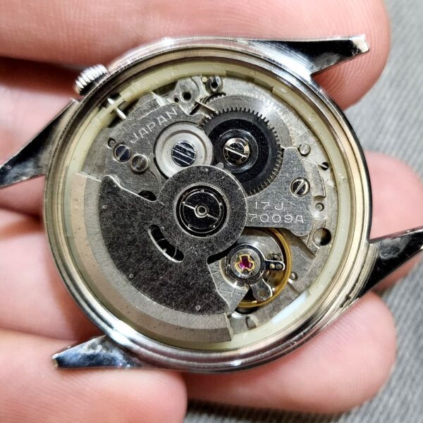 Seiko 5 Salmon Dial Automatic 7009A 1970's Vintage MOD Watch - Image 2