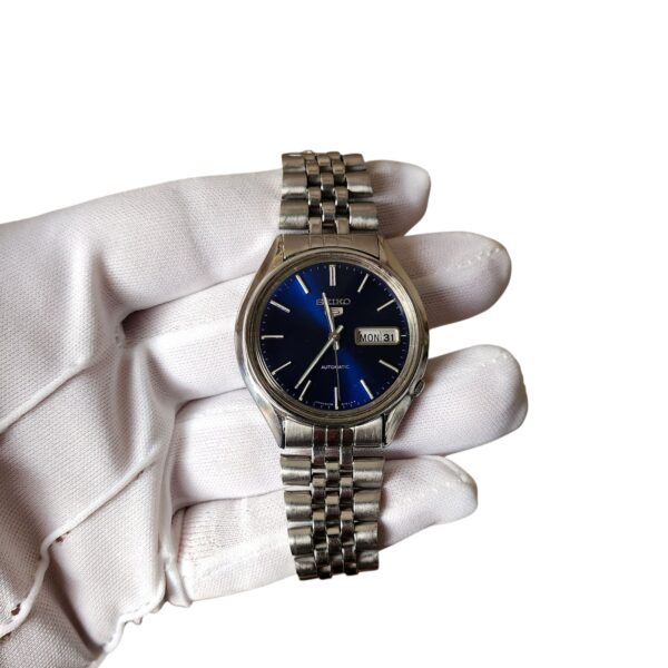 Seiko 5 Navy Blue Sunray Dial Automatic 6309A-5210 1978's Vintage Watch