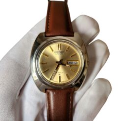 009 Seiko 301799 Champagne Sunray 40mm Dial 1970's Vintage Watch