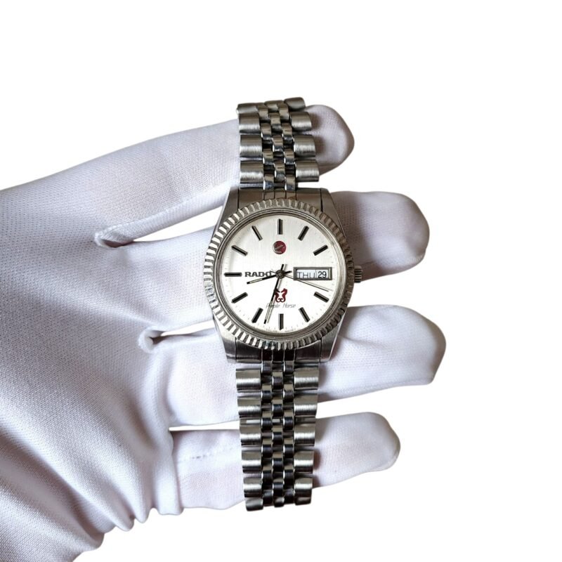 Rado Purple Horse Silver Dial Jubilee 1978 Vintage Watch – Original ...