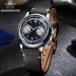 Addiesdive AD2037 Retro Panda 38mm Chronograph Watch