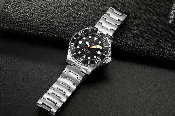 Cadisen C8232M Aqua Diver Black Dial 40mm NH35 Mechanical Watch - Image 2