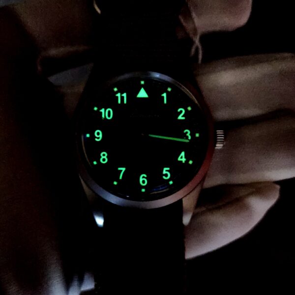 Addiesdive AD2079 Retro Pilot Field VH31 Black Dial Khaki Nato Watch - Image 2