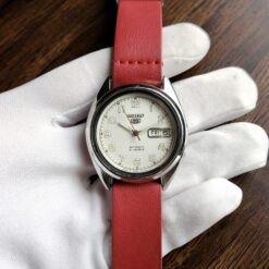 013 Seiko 5 1990's Vintage Military 7S26-0550 36mm White Dial Watch