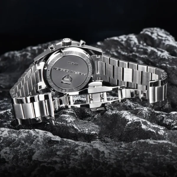 Pagani Design PD 1766 Seiko VK-64 Chronograph Navy Blue dial Watch - Image 7