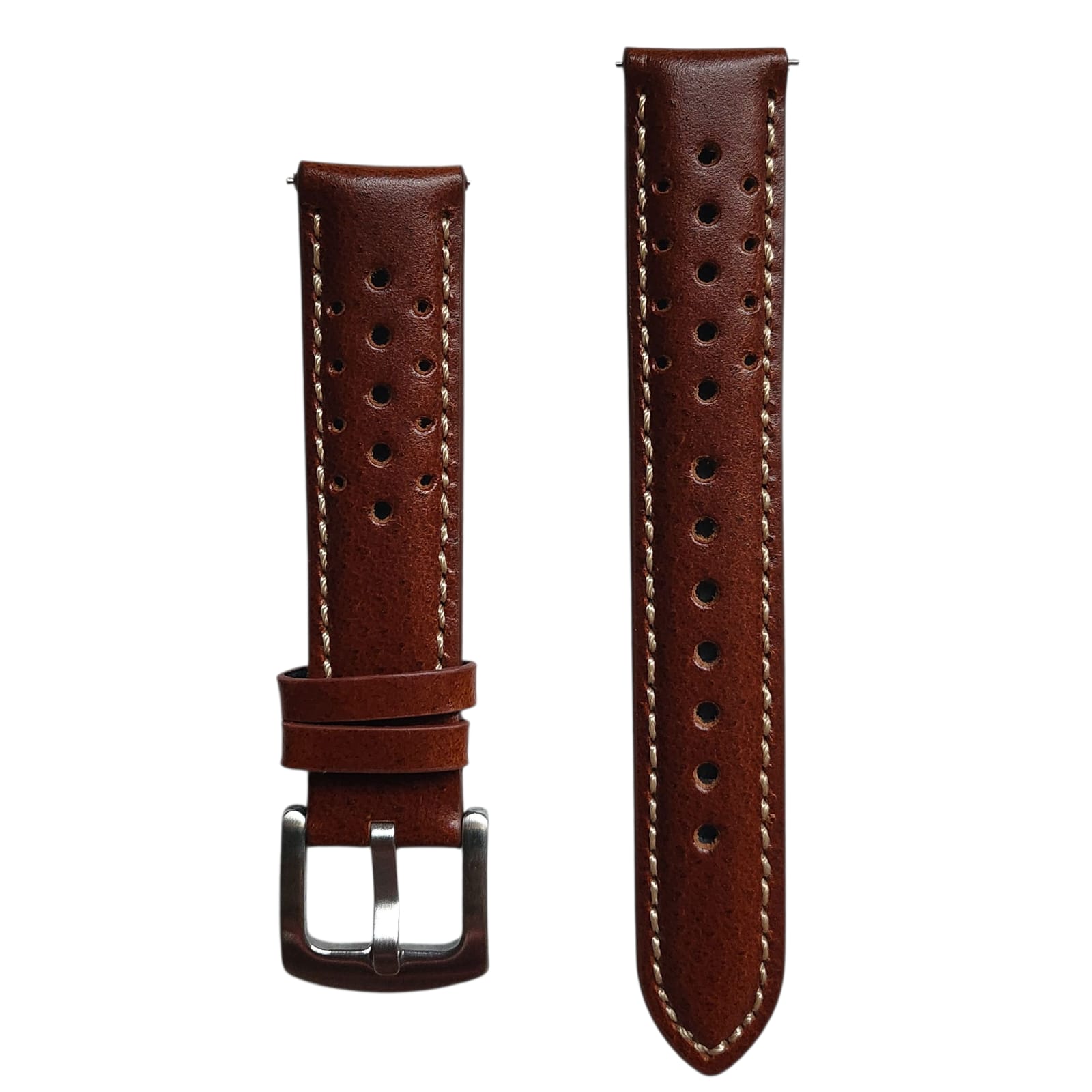 Top Grain Calf Skin Rally Leather Strap 19mm