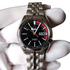 Seiko 5 SNK375K1 Black Racing Dial 36mm Dial Brand New Watch