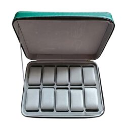 004 Premium 10-Slots PU Leather Watch Storage With Inner Suede