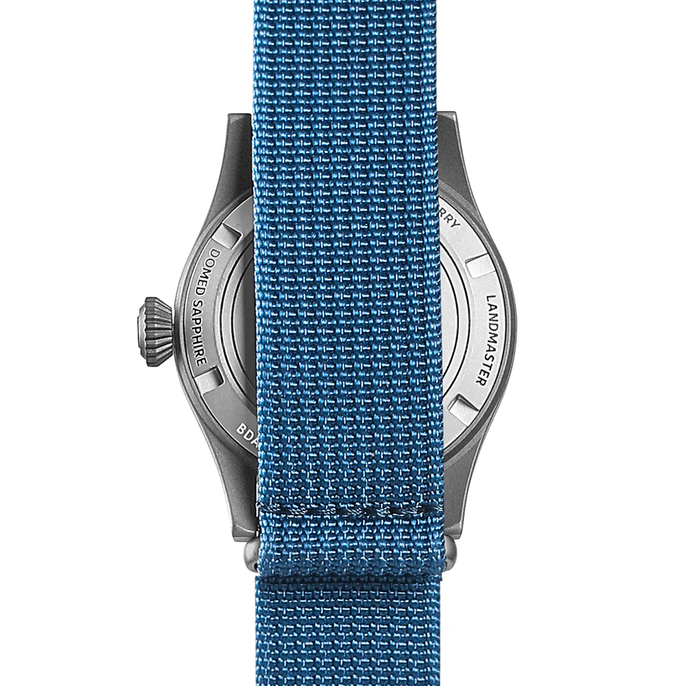 Boderry Landmaster 100M Titanium Field Watch Blue - Image 3