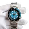 001 Seiko 5 SRPJ45K1 Blue Skeleton Dial Watch