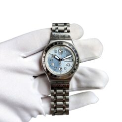 008 Swatch Irony Cool Days Ice Blue Sunray Dial 38mm Men's Watch