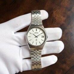 003 Seiko King Quartz Silver Birch Dial 36mm 1977 4822-8120 Watch