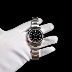 Cronos Explorer L6031 NH-35 black Enamel Dial 39mm Watch