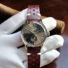 Seiko Presage SSA345J1 Black Cat Martini With Power Reserve Slightly Used On Aftermarket Premium Italian Veg Tan Strap Watch